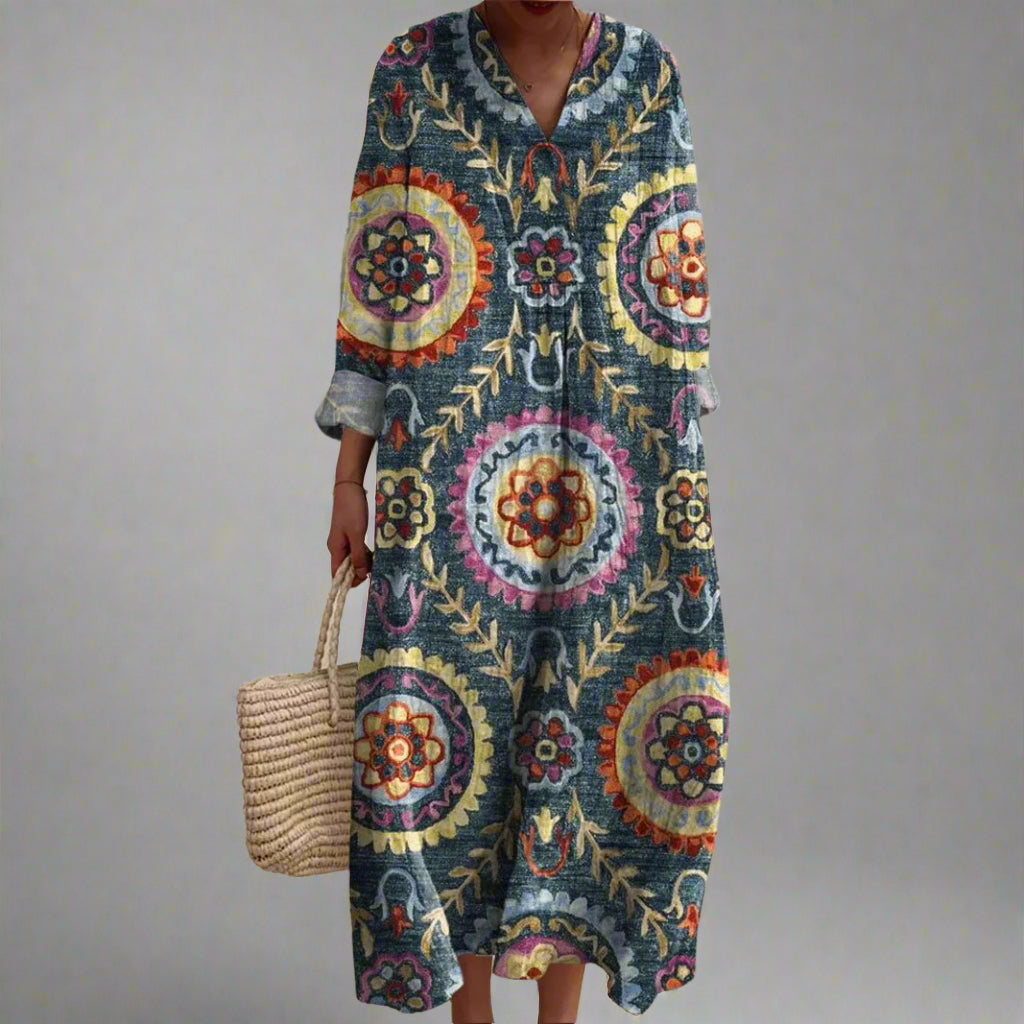 Maxine | Vintage geometric dress