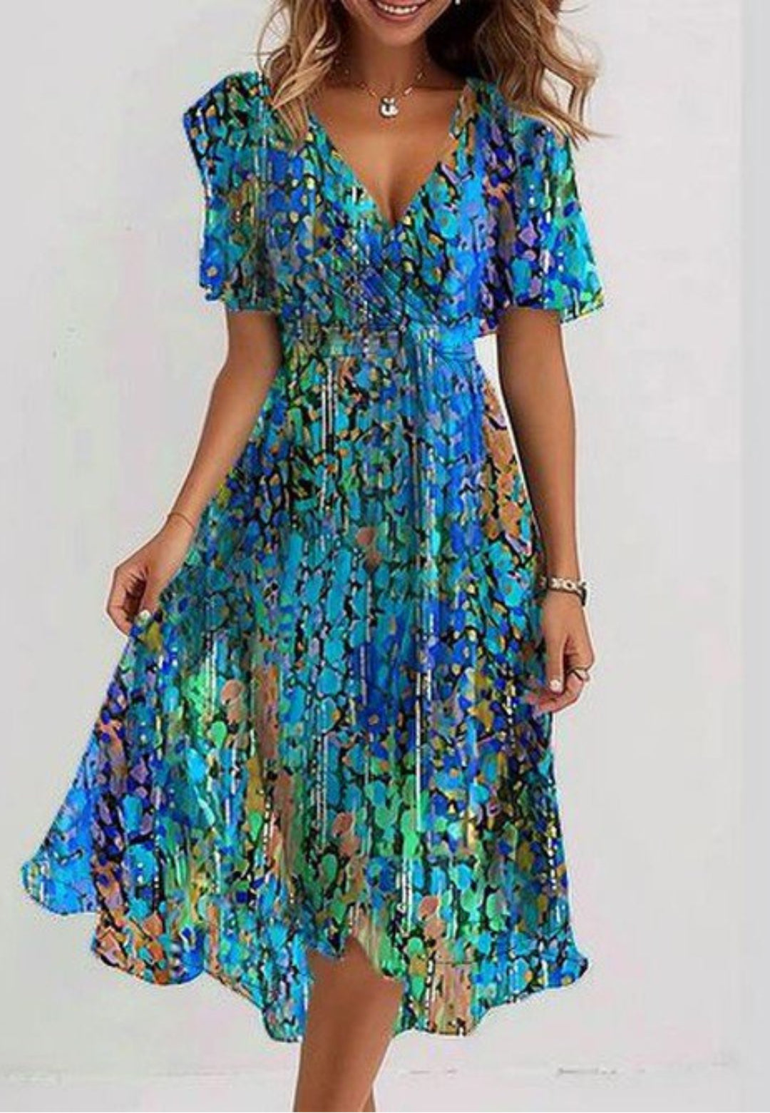 Sapphire | Breezy Blue Midi Dress