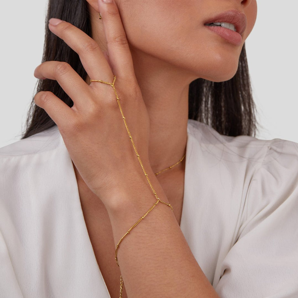 Stylish hand chain bracelet