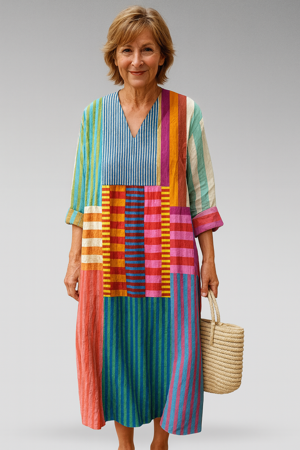 Naomi | Colorblock Breeze Maxi Dress