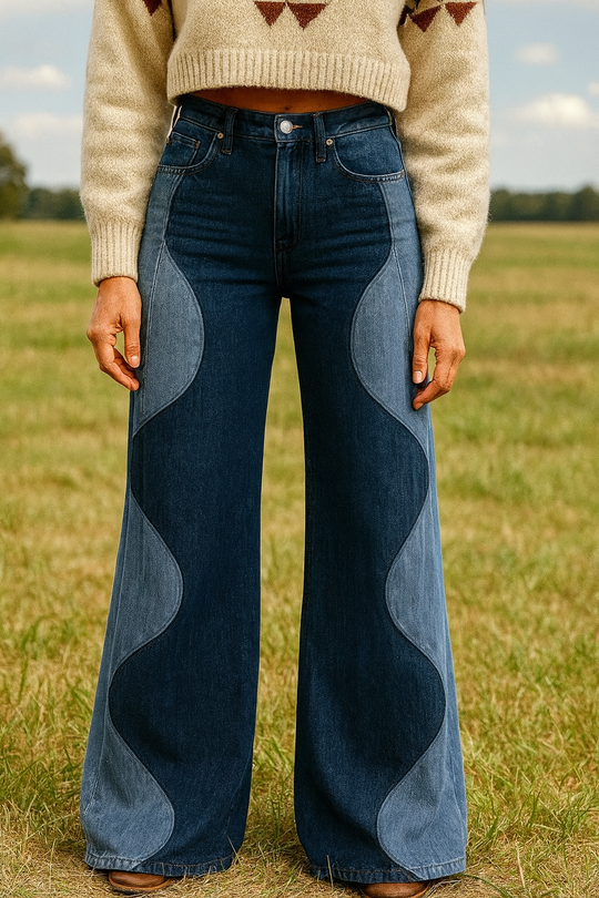 Lena | Two-Tone Sculpted pants