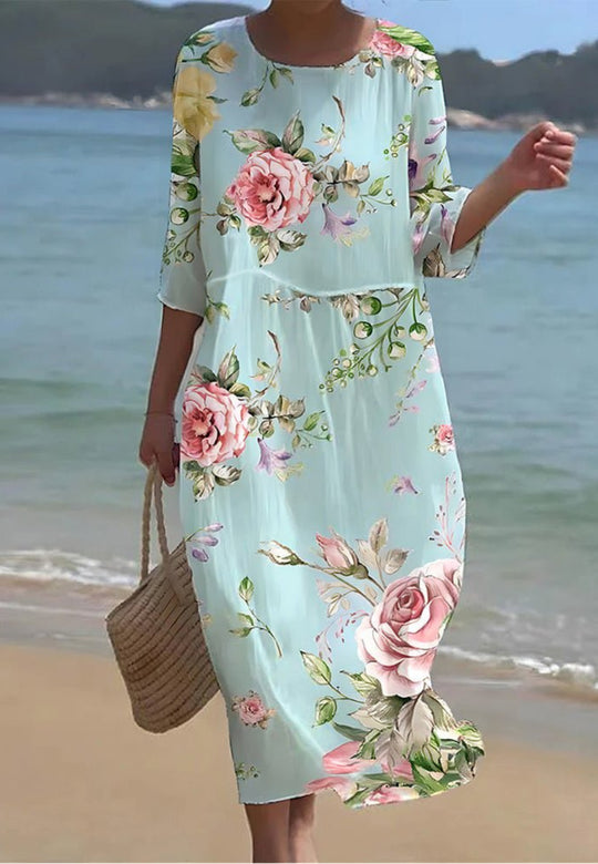 Keely | Sunset Flower Dress
