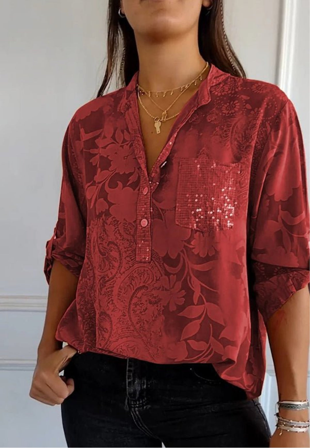 Pauline | Elegant Sequin Top
