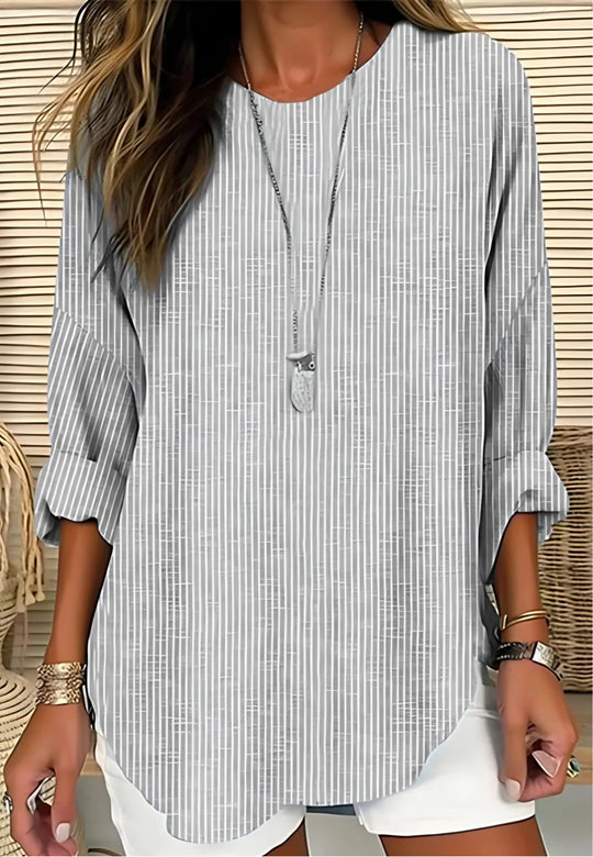 Rhea | Trendy Striped Blouse