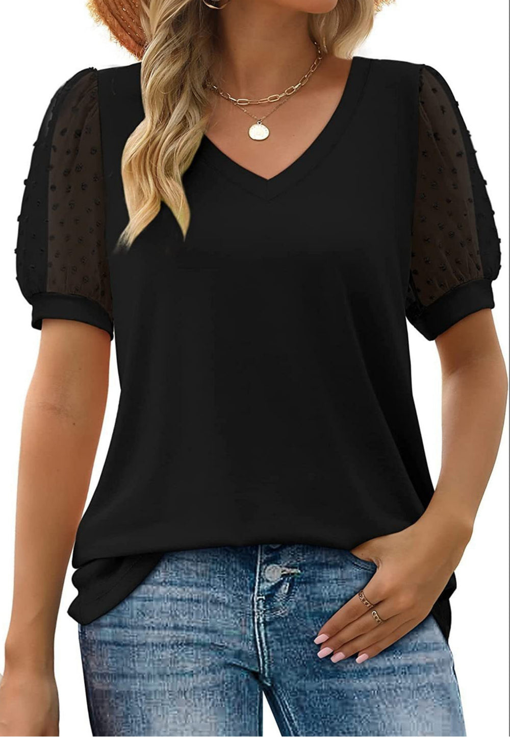 Helena | Sleek V-Neck Blouse