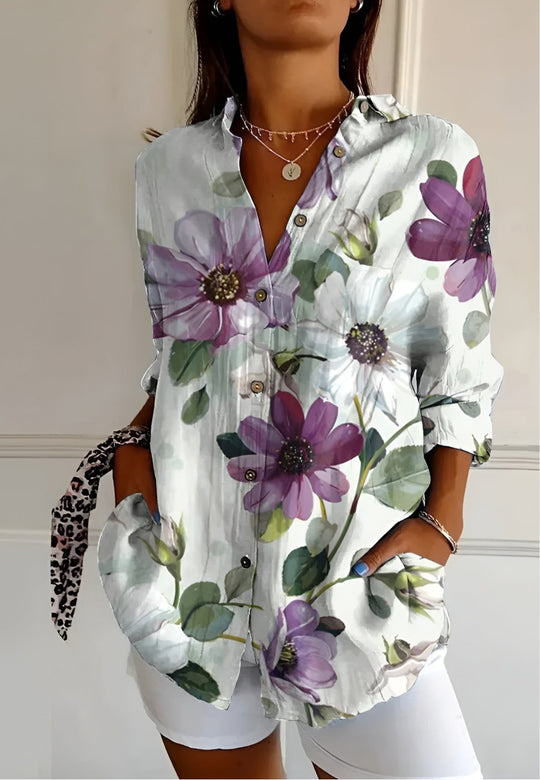 Maia | Floral Summer Blouse