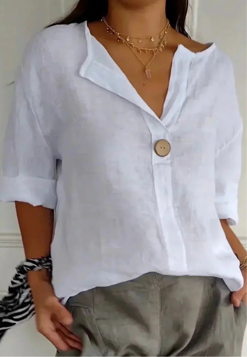Zamma | Relaxed Linen Top