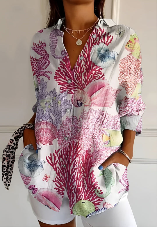 Maia | Floral Summer Blouse