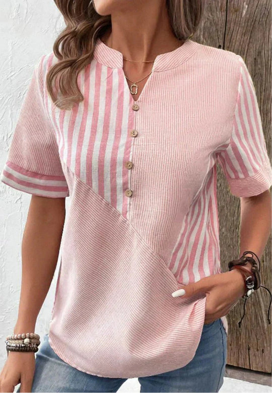 Lila | Soft Striped Blouse