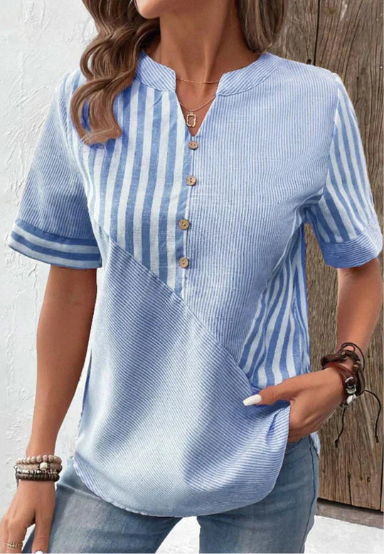 Lila | Soft Striped Blouse
