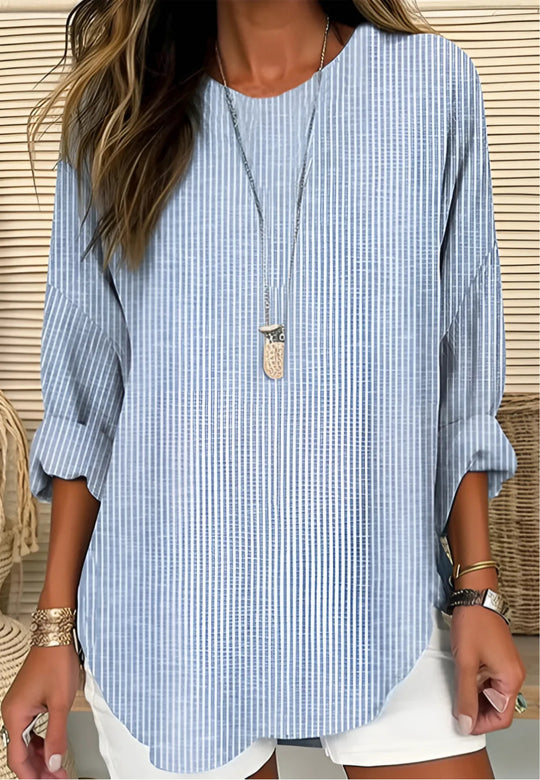 Rhea | Trendy Striped Blouse