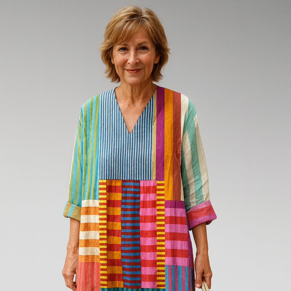 Naomi | Colorblock Breeze Maxi Dress