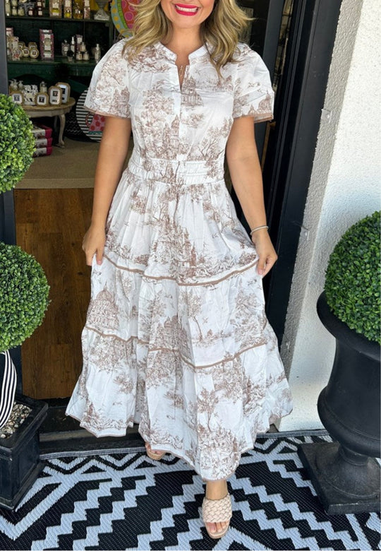 Eliza | Classic Toile Maxi