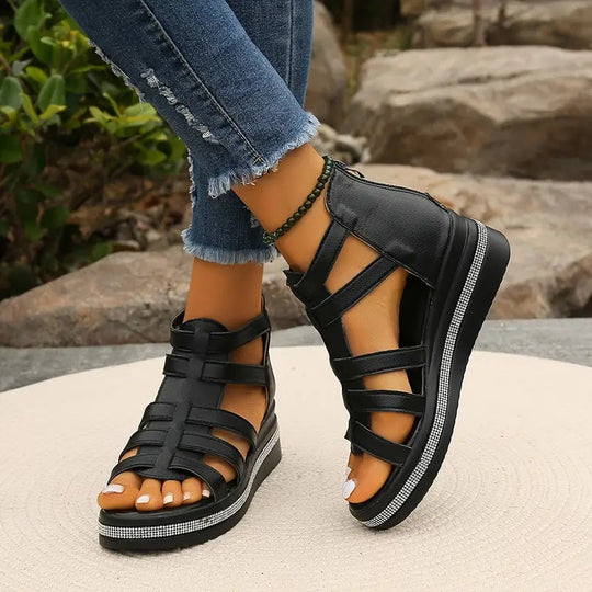 Violetta | Elegant Wedge Sandals