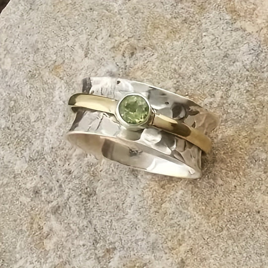 Elegant green zirconia ring