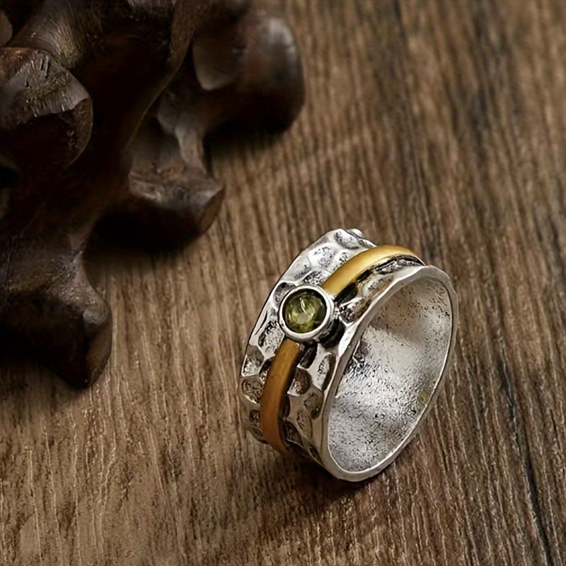 Elegant green zirconia ring