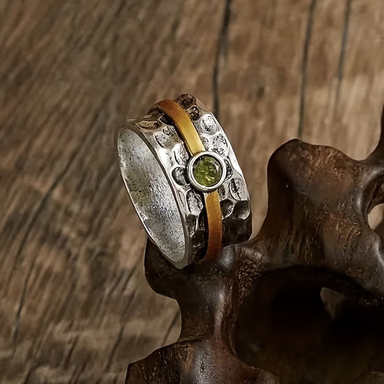 Elegant green zirconia ring