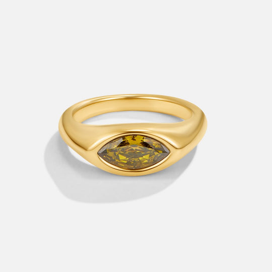 Green Arizona crystal ring