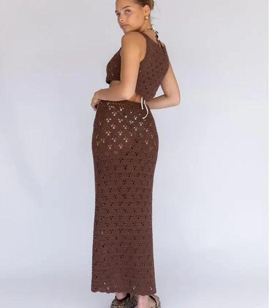 Cocoa Crochet Two-Piece Set