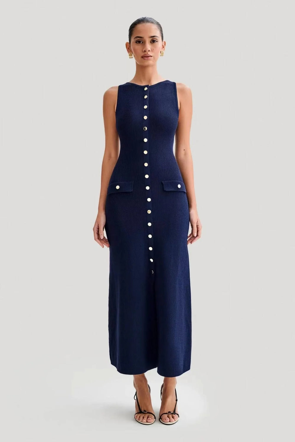 Valencia Knit Button Maxi