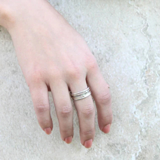 Shine - Vintage Gold Plated Silver Ring